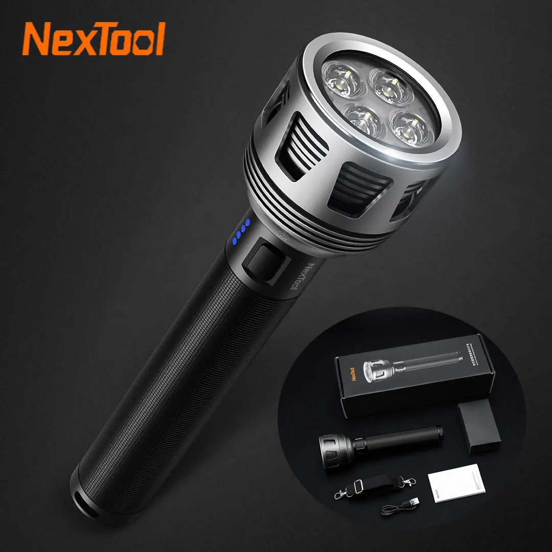 

Nextool Glare Flashlight 10000mAh Portable Rechargeable Powerful Flashlight 5 Modes Waterproof Seaching Torch Light for Camping