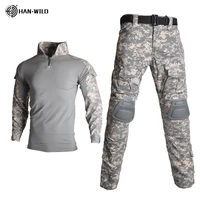 tactical camouflage military uniform clothes suit men windbreaker army airsoft combat shirt cargo pants knee pads plus 8xl