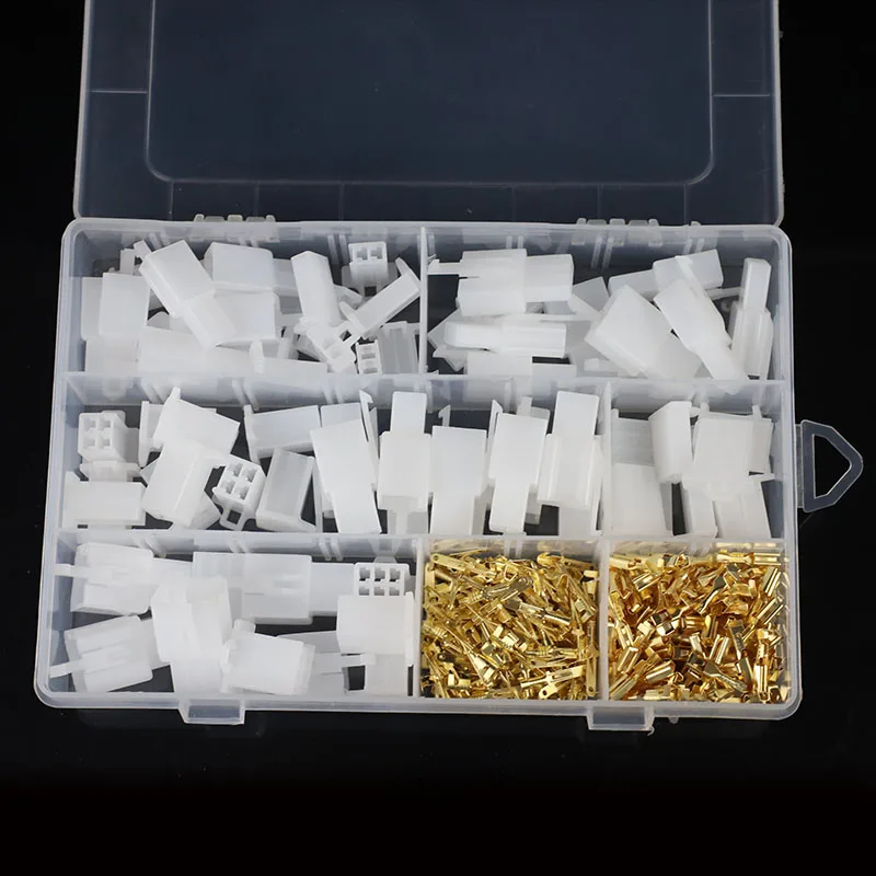

380Pcs/Box Auto Electrical Terminal Practical 2.8mm 2/3/4/6Pin Way Cable Wire Connectors Terminals Kits for Cars Motorcycles