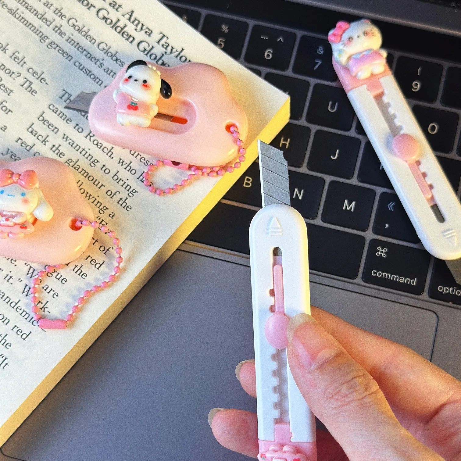 Универсальные ножи Sanrio резак для бумаги с героями мультфильмов Hello Kitty Pochacco Kuromi