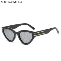 new trendy fashion sport sunglasses round cat eye frame elegant women eyewear outdoor uv400 designer brand female eyeglasses