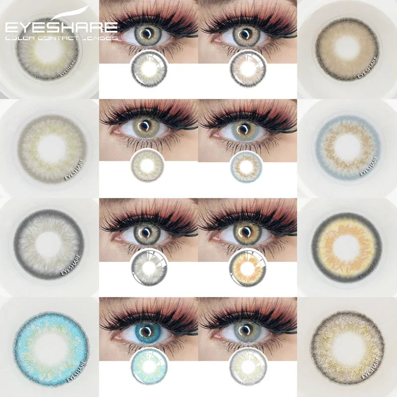 

Контактные линзы EYESHARE цветные контактные линзы для глаз серии YUCCA, косметические цветные линзы для макияжа глаз