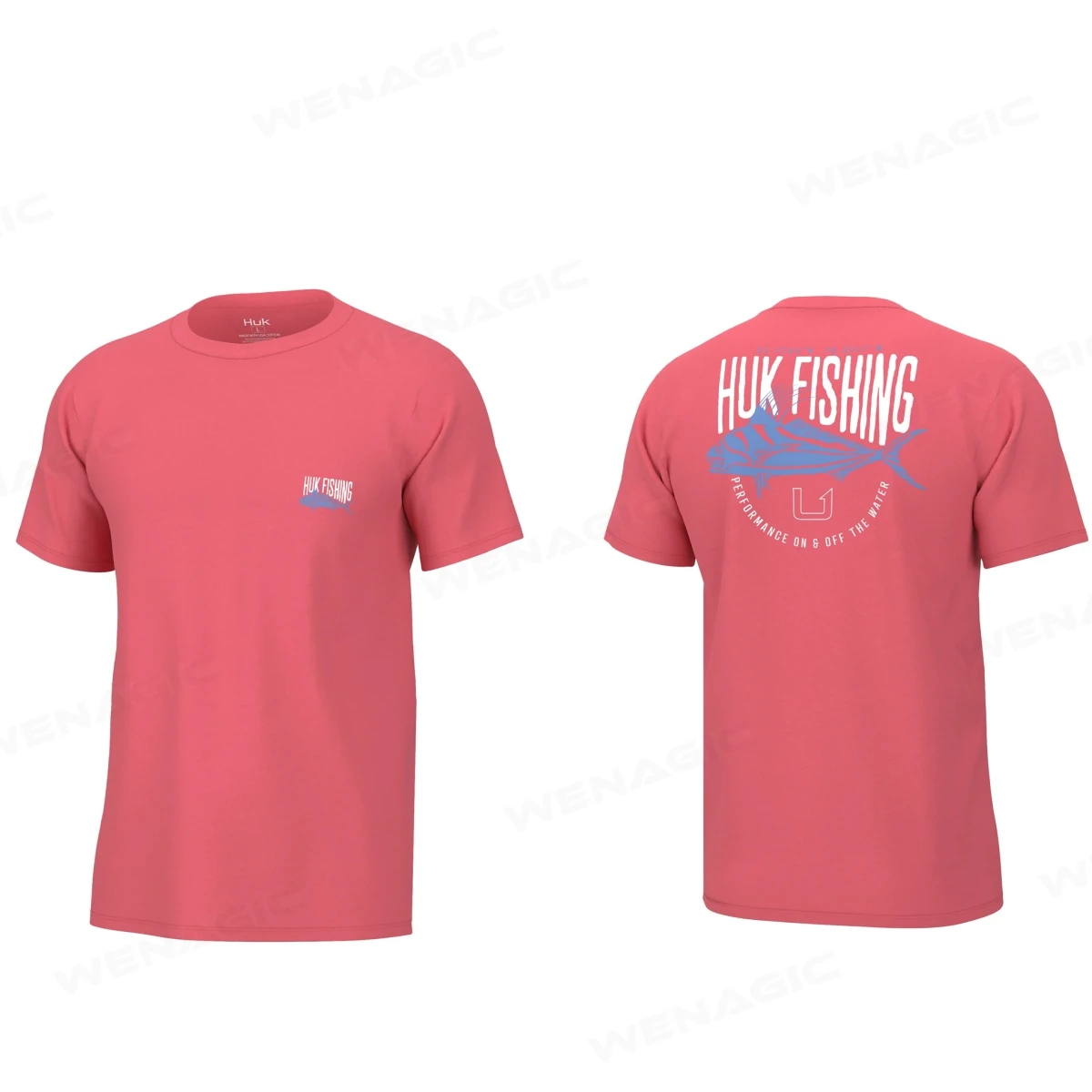

HUK Fishing T-shirt Fishing Shirt Men Short sleeve Uv Protection 50 Fishing Apparel Outdoor Fishing clothing