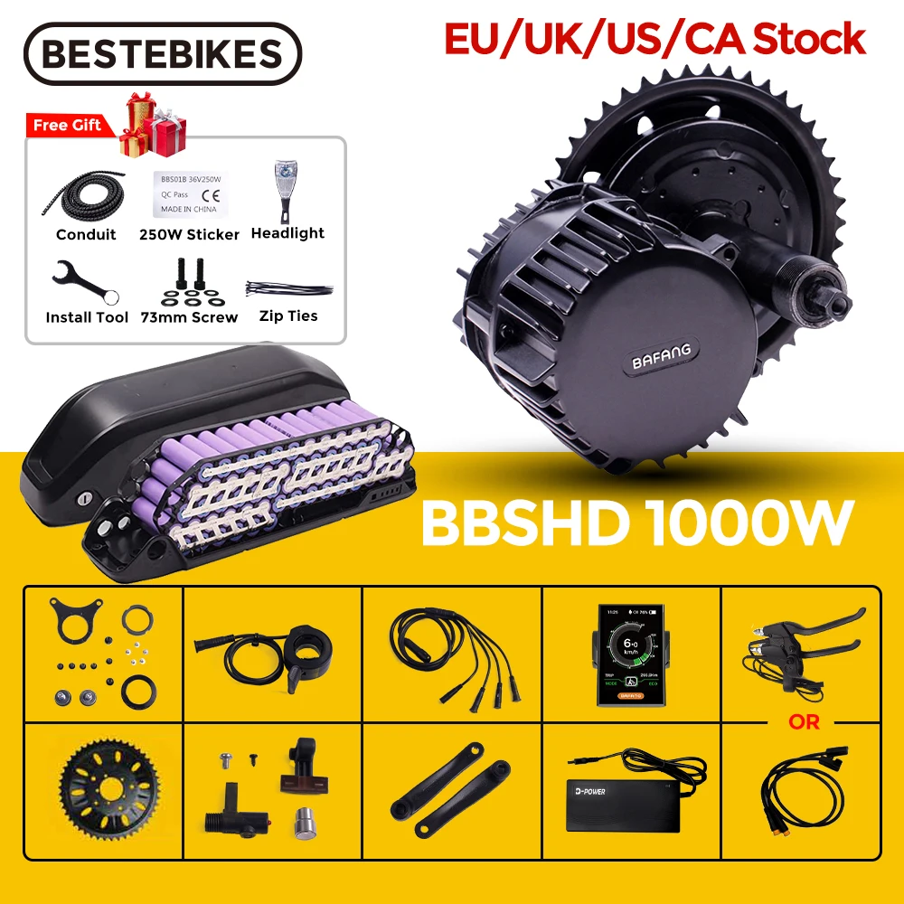 Motor Ebike Conversion Kit 52v20ah Lithium Battery