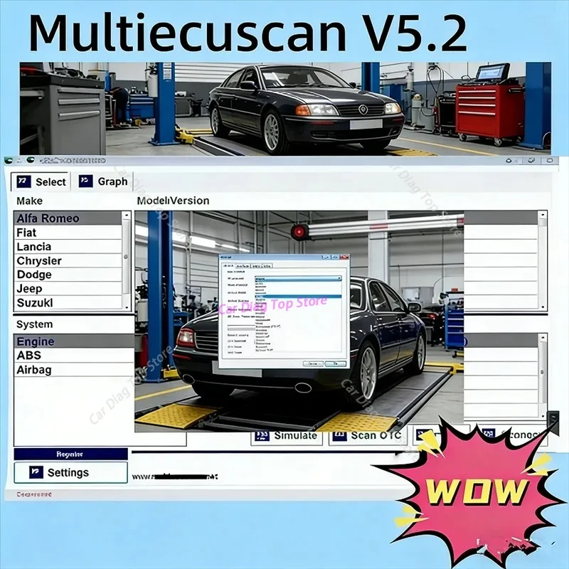 Фото 2026 Горячий год! Программное обеспечение Multiecuscan 5.2 для Fiat. Программное обеспечение для сканера Multiecuscan V5.2 для Fiat/Chrysler/Dodge/Jeep/Suzuki. №5