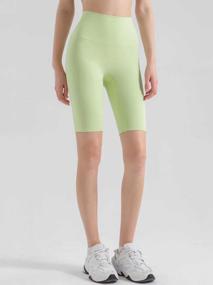 

Женские спортивные шорты для йоги с высокой талией, эластичные короткие леггинсы с эффектом пуш-ап, облегающие дышащие шорты для фитнеса и б...