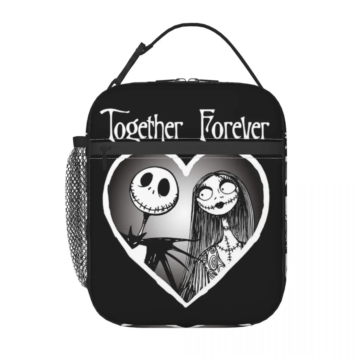 Оригинальная изолированная сумка для ланча с черепом Джека Салли на Хэллоуин