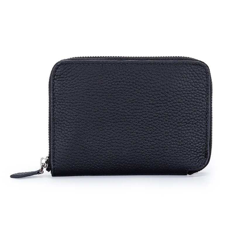 Genuine Leather Short Wallet Unisex Card Holders Luxury Design Women Fashion Small Purse Famous minimalist Men Slim Money Bag