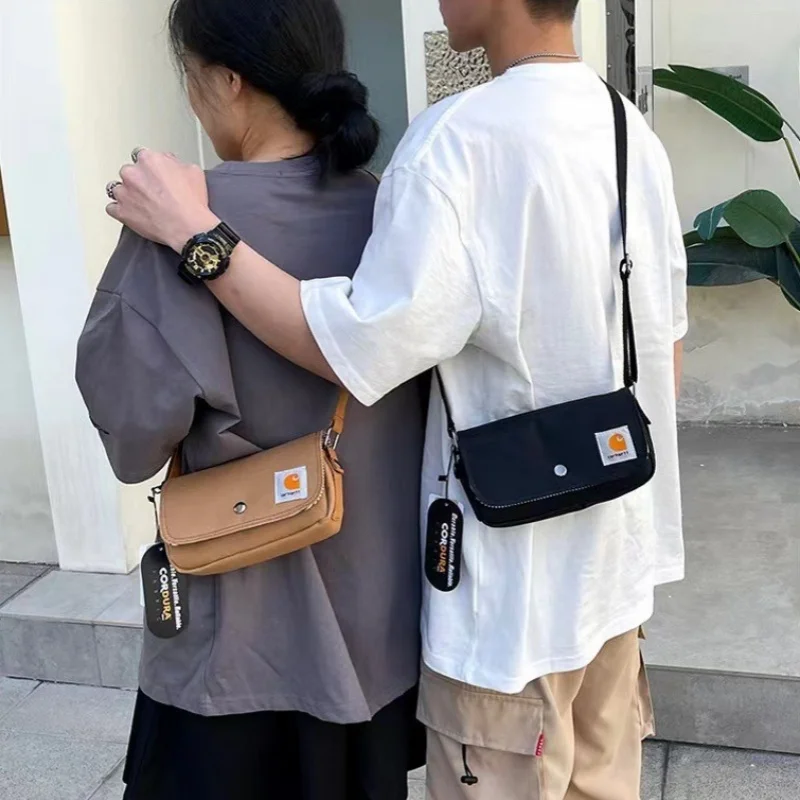 Повседневная холщовая сумка через плечо унисекс в стиле хип-хоп спортивная