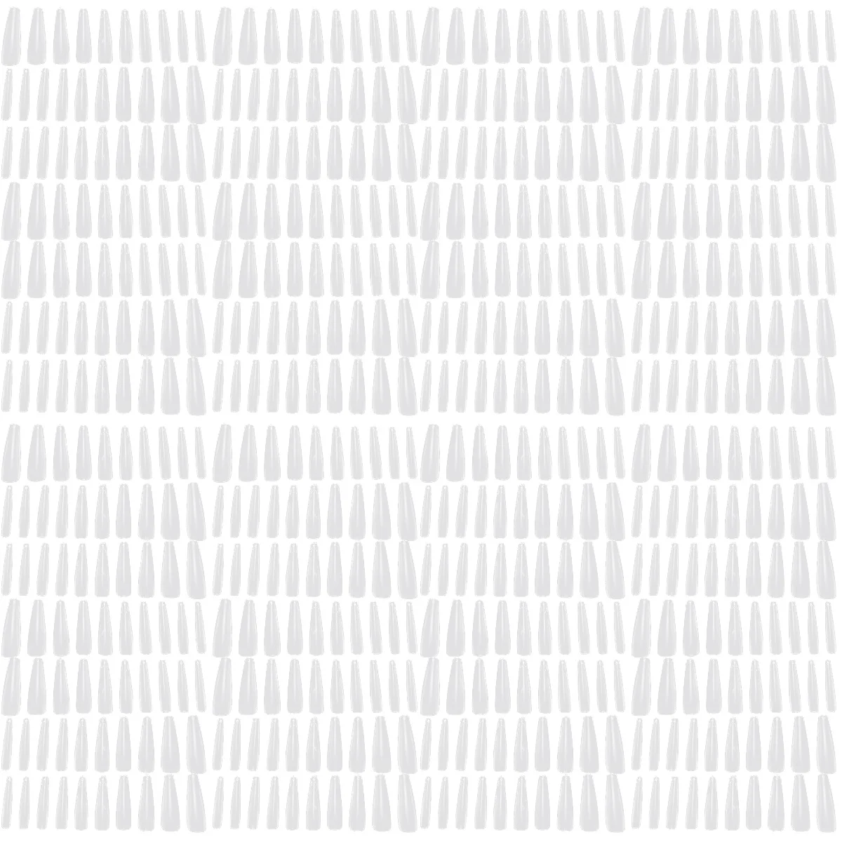 

2000 Pcs Long False Nail Art Stickers Delicate France Manicure Nail Stickers