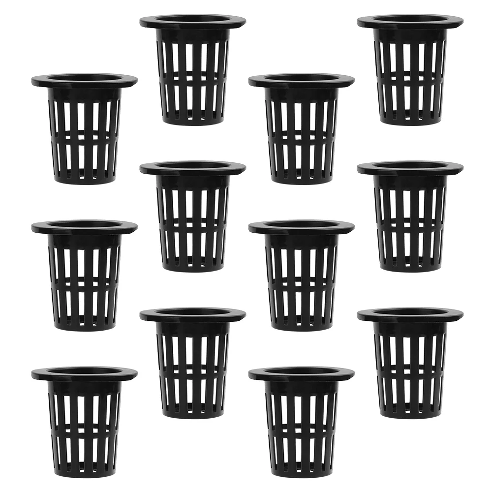 

50 Pcs Planting Basket Plastic Hydroponics Baskets Growth Soilless Terrarium Nursery Net Cups