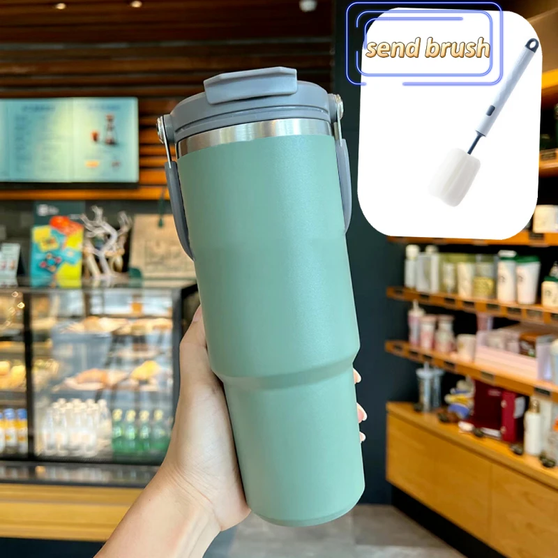 

900ml Thermos Double Stainless Steel Coffee Mug Vacuum Flasks Stainless Steel Insulated Sport Water Bottles Free Shipping