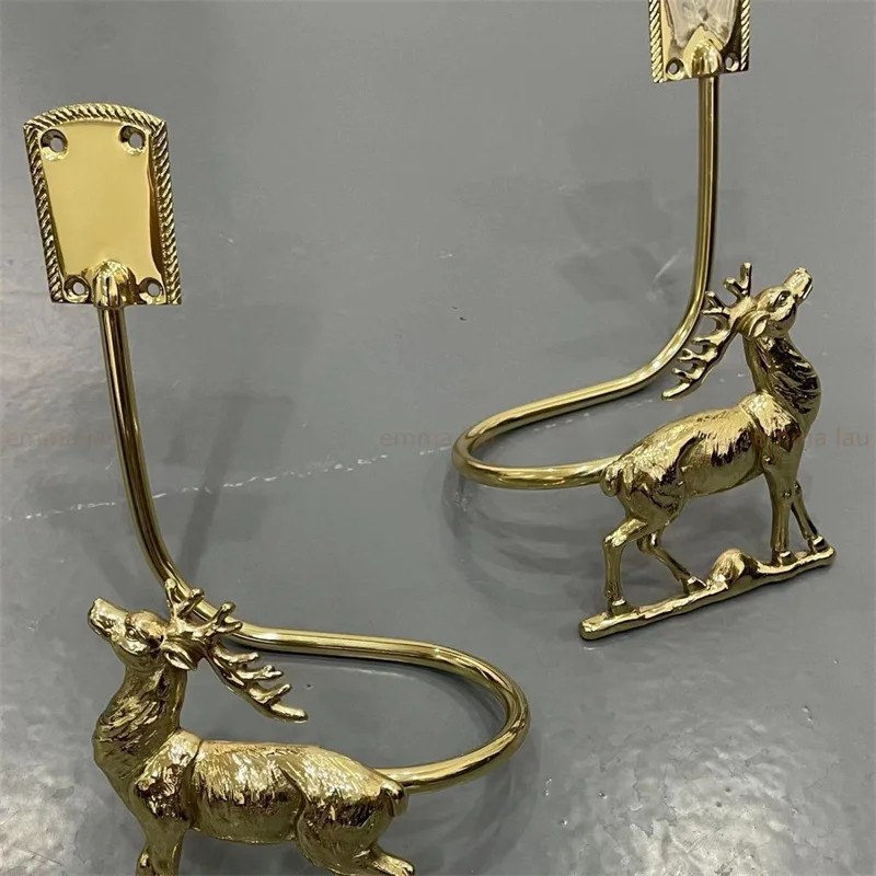 Большой Крючок для занавесок медь золотистая фурнитура домашних окон