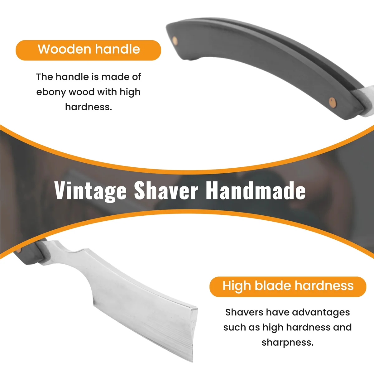 Ретро бритвы изготовлены вручную складная прямая парикмахерская бритва из