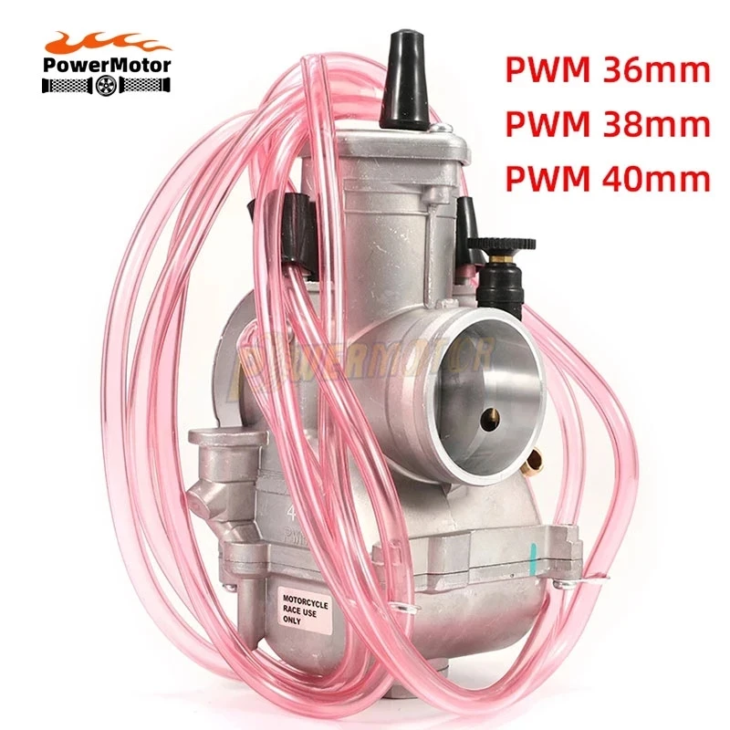 

Motorcycle PWM 36 38 40mm Carburetor Racing For 125cc-250cc 2T 4T Engine Racing Scooter ATV Carb With Power Jet Motocross