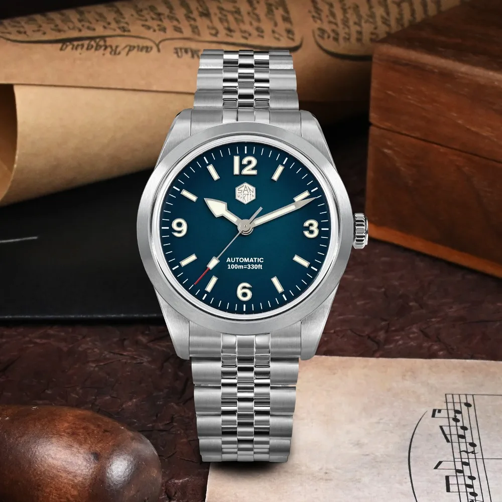 

Часы San Martin Мужские механические с автоматическим подзаводом, 100 м