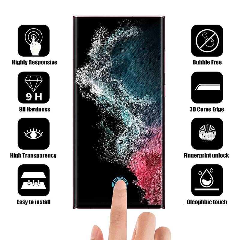 For Xiaomi Mi 12 12S Pro 11 Ultra Tempered Glass Film CC9 CIVI 2 MIX 4 Note 10 Lite 12pro 12X 13 Screen Glass Screen Protector