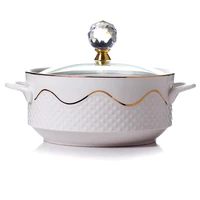 ceramic tureen instant noodles with double handle lunch box fresh keeping cup kitchen glass creative personal household