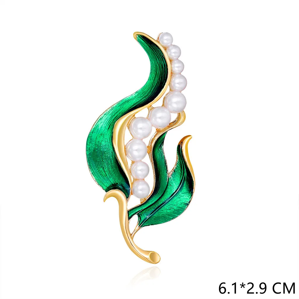 2022 зеленые листья Rhinstone Роскошные Броши для женщин рюкзаки значки ювелирные