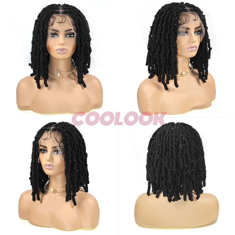 Парик Синтетический Плетеный на спирали 12 дюймов термостойкий