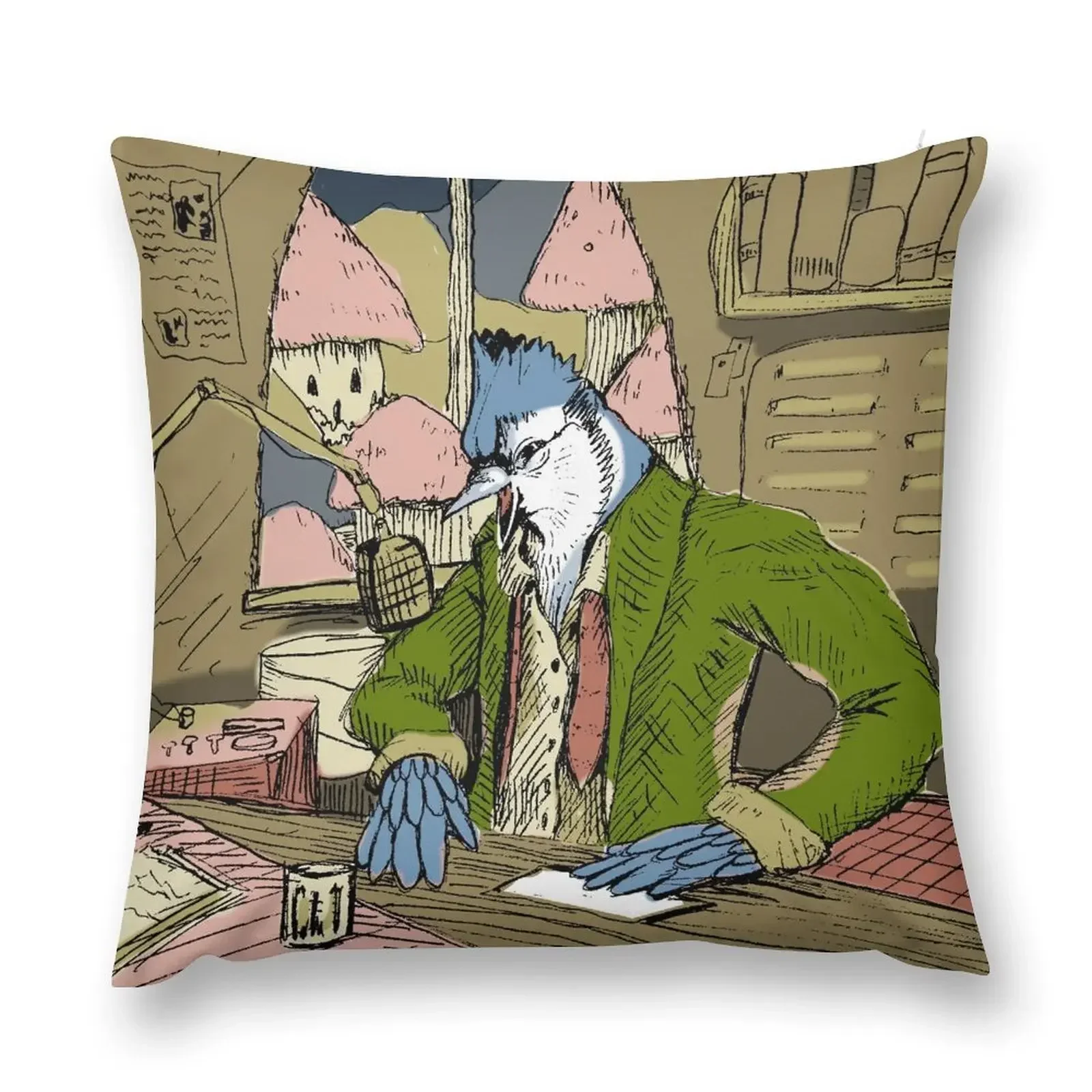 Новости Squawk Radio (цветная) Декоративные наволочки для подушек Диван Подушки