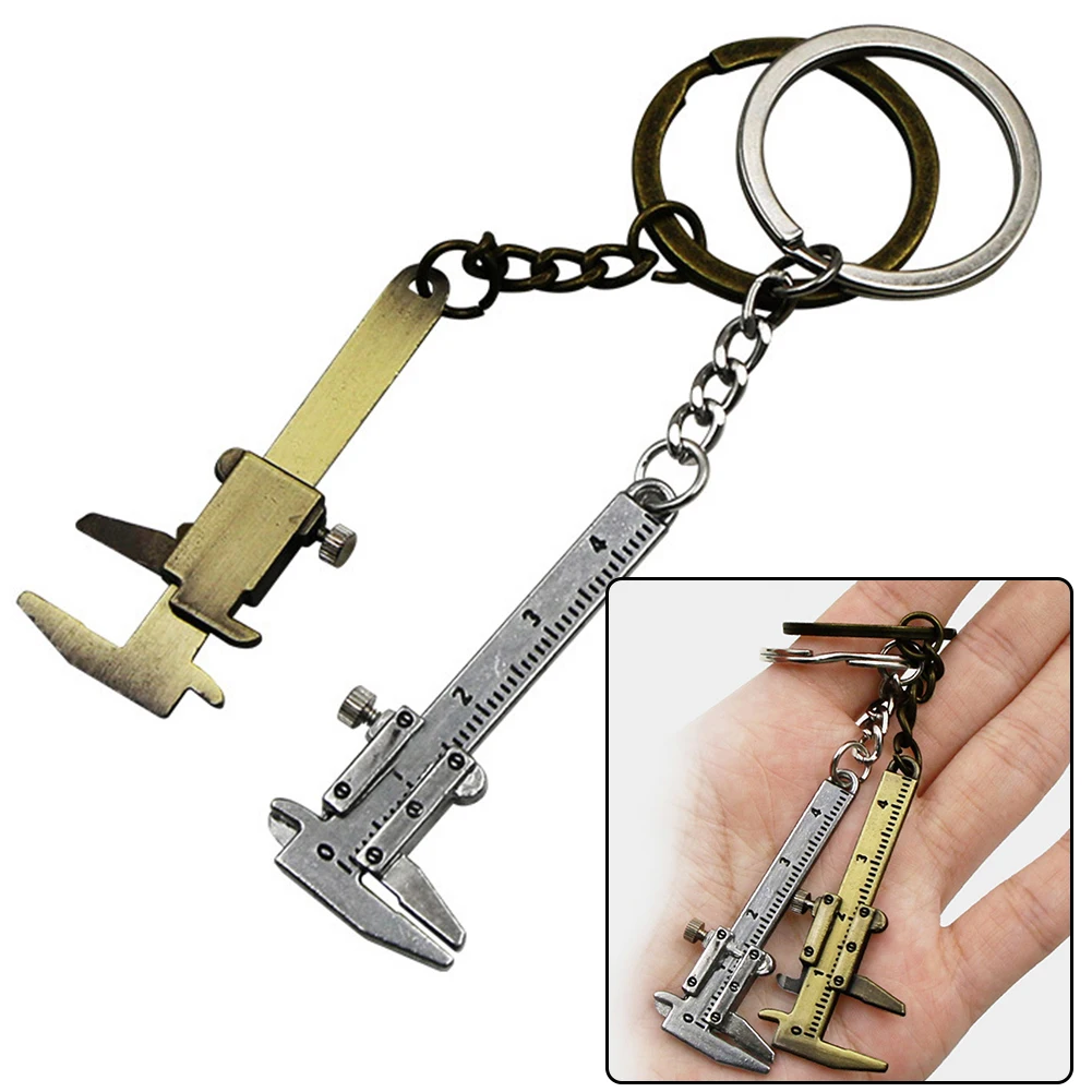 

Car Key Vernier Caliper Portable 0-40mm Keychain Movable Vernier Caliper Ruler Model Keychain Creative Gift