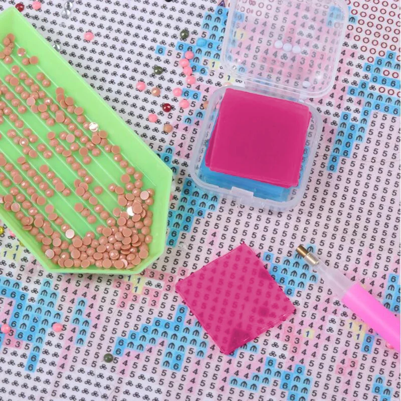6 шт. 5D глина сверление грязи DIY точечная живопись клей художественные инструменты