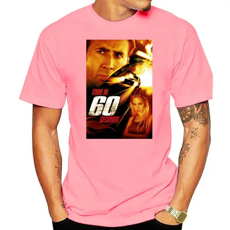 

GONE IN SIXTY SECONDS 60 Movie poster ver. 1 Nicolas Cage T-Shirt (Black) S-5XL