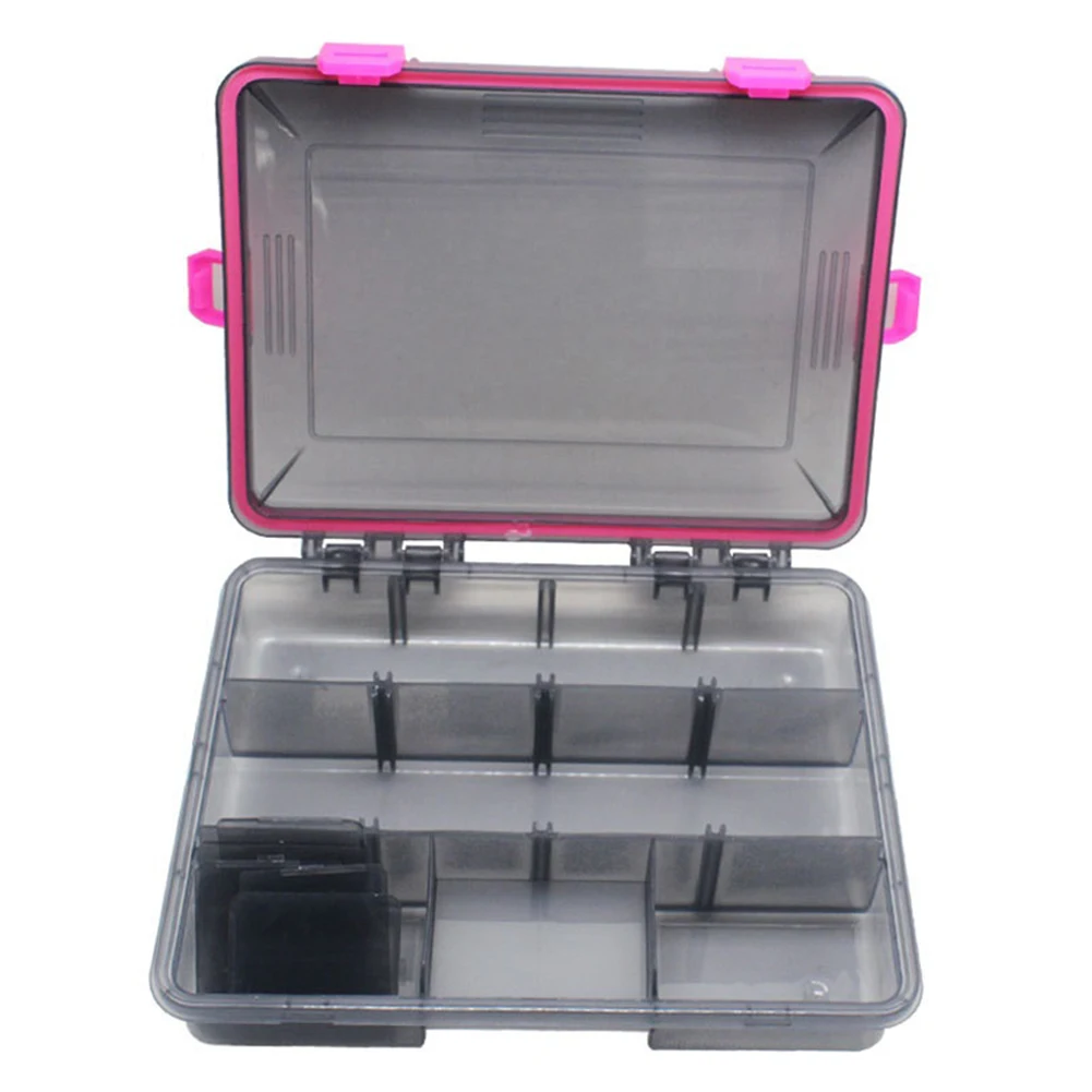 

1PC Waterproof Fishing Tackle Box Large Capacity Bait Hook Accessory Fishing Gear Boxes Multi-grid Luya Bait Small Case