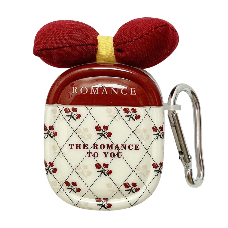 Силиконовый защитный чехол для Airpods1/2/3/pro/pro2 с бантом и маленькими цветами, мягкие противоударные аксессуары для наушников