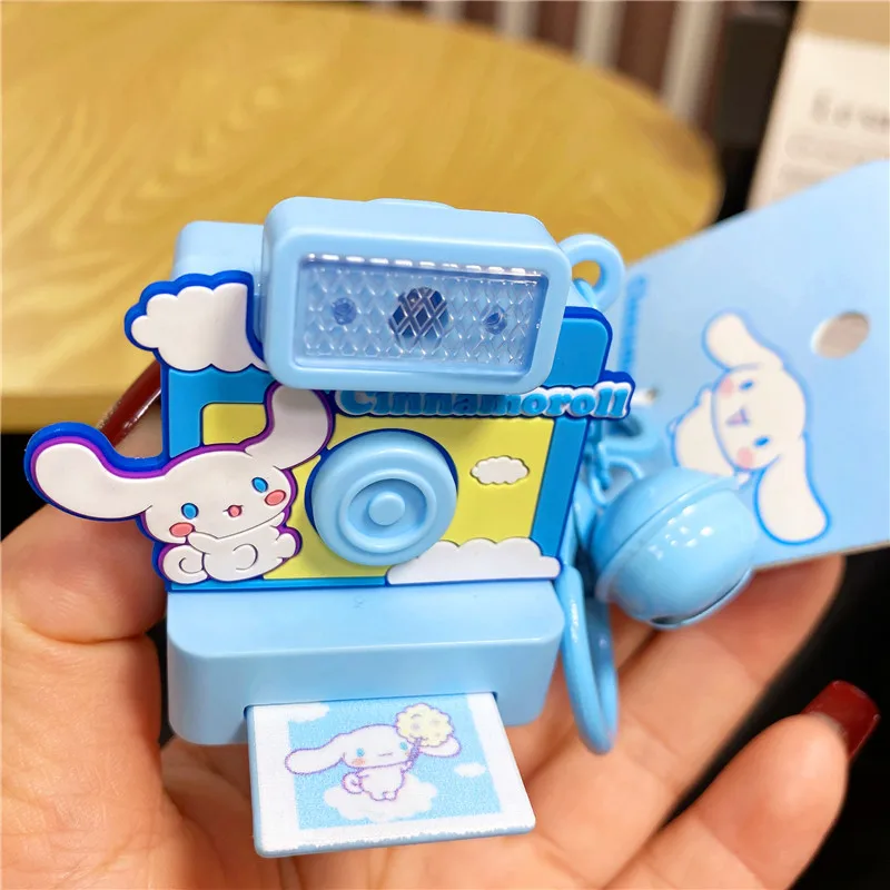 Оригинальный брелок Sanrio Polaroid Camera Kuromi Cinnamoroll подвеска на рюкзак My Melody Key Chain
