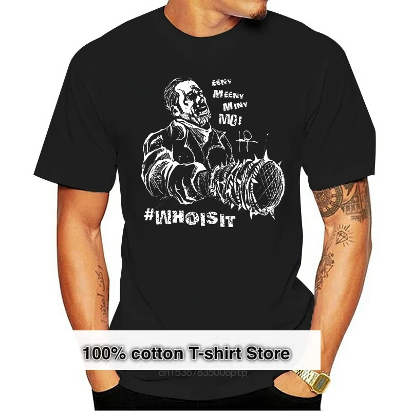 EENY MEENY MINY MO T-SHIRT Negan Lucille Baseballer Bat Zombie Dead Schlager Mens Print T Shirt 100% Cotton Top Tee