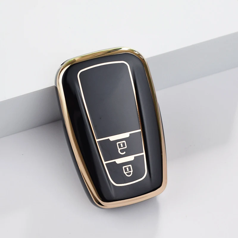 

Мягкий ТПУ чехол для автомобильного ключа с дистанционным управлением чехол для Toyota RAV4 Camry CHR Corolla Avalon Land Cruiser Prado Prius 2017 - 2022 брелок для ключей