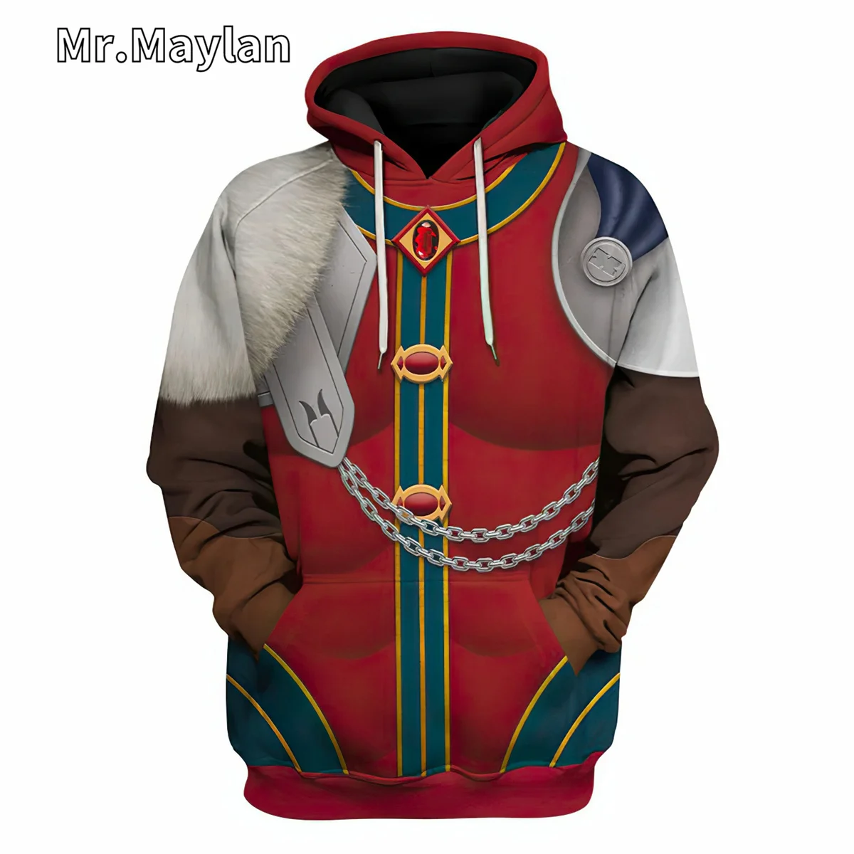 Костюм для косплея Strahd von Zarovich худи унисекс с 3D рисунком Мужская толстовка