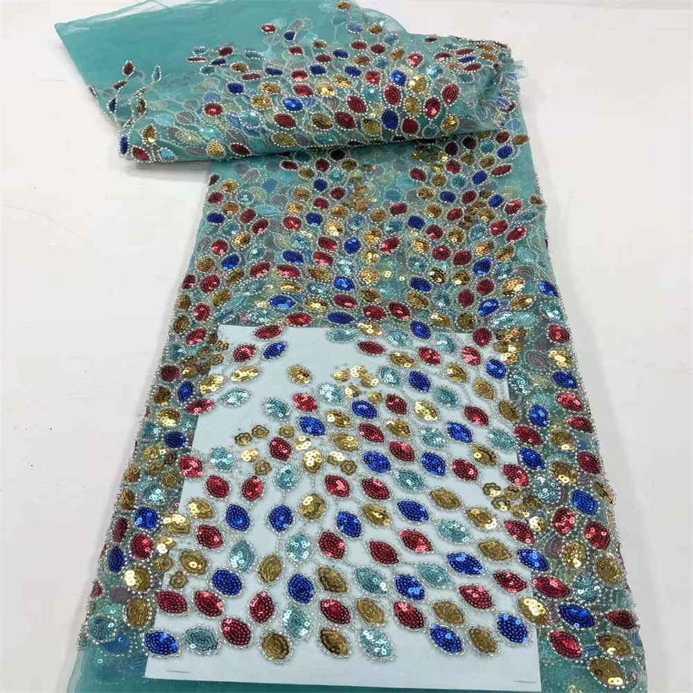 

Роскошная африканская кружевная ткань, свадебная ткань 2023, высококачественное нигерийское кружево с блестками, французская Тюлевая ткань для стандартного платья