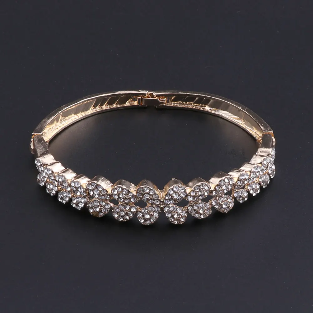 Новое поступление ювелирный набор для женщин кристалл Свадебные Ювелирные