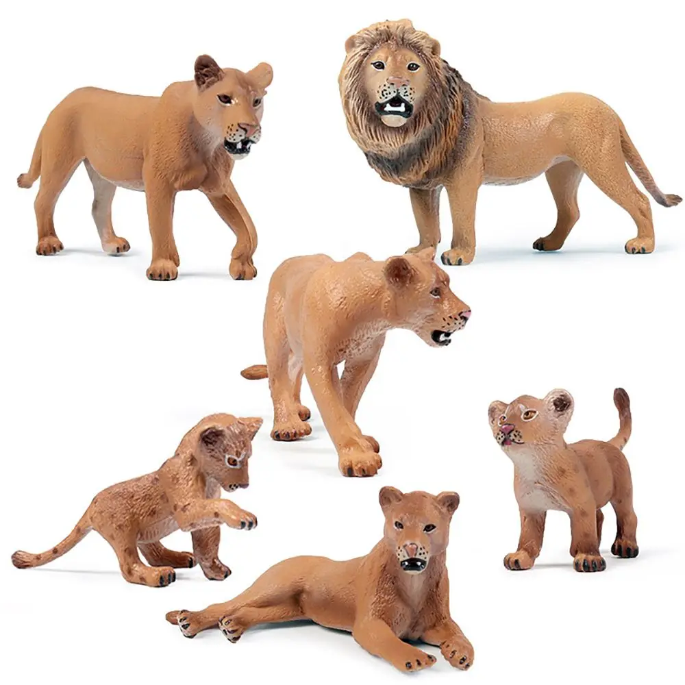 

Science & Nature Early Learning Kids Cognition Lion Family Models Wild Animal Simulation Wildlife Lioness Cub Figurines