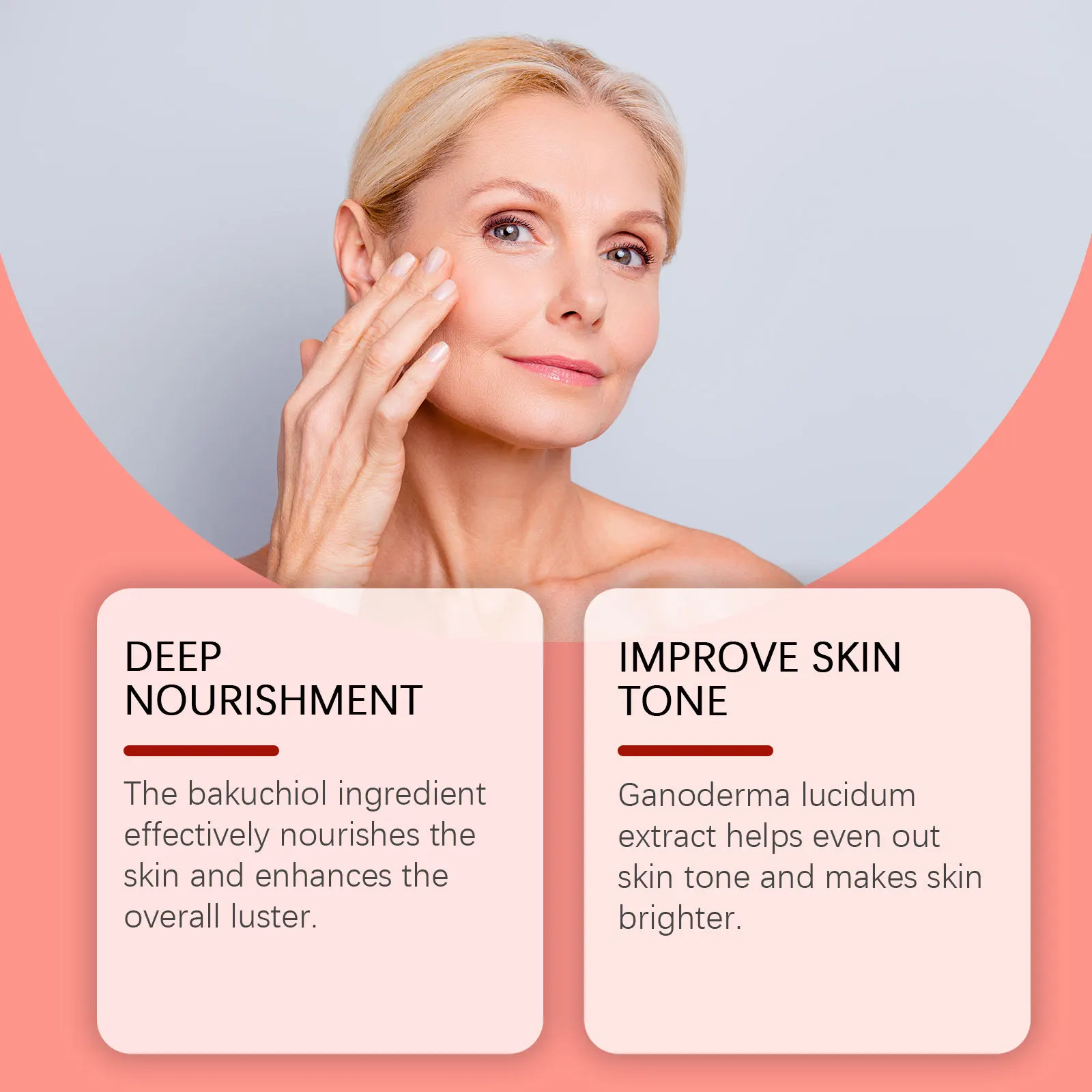 Фото Bakuchiol Face Serum Anti Aging Lifting Firming Remove Fine Lines Skin Rejuvenation Brightening Hydrating Retinol Face Essence №3