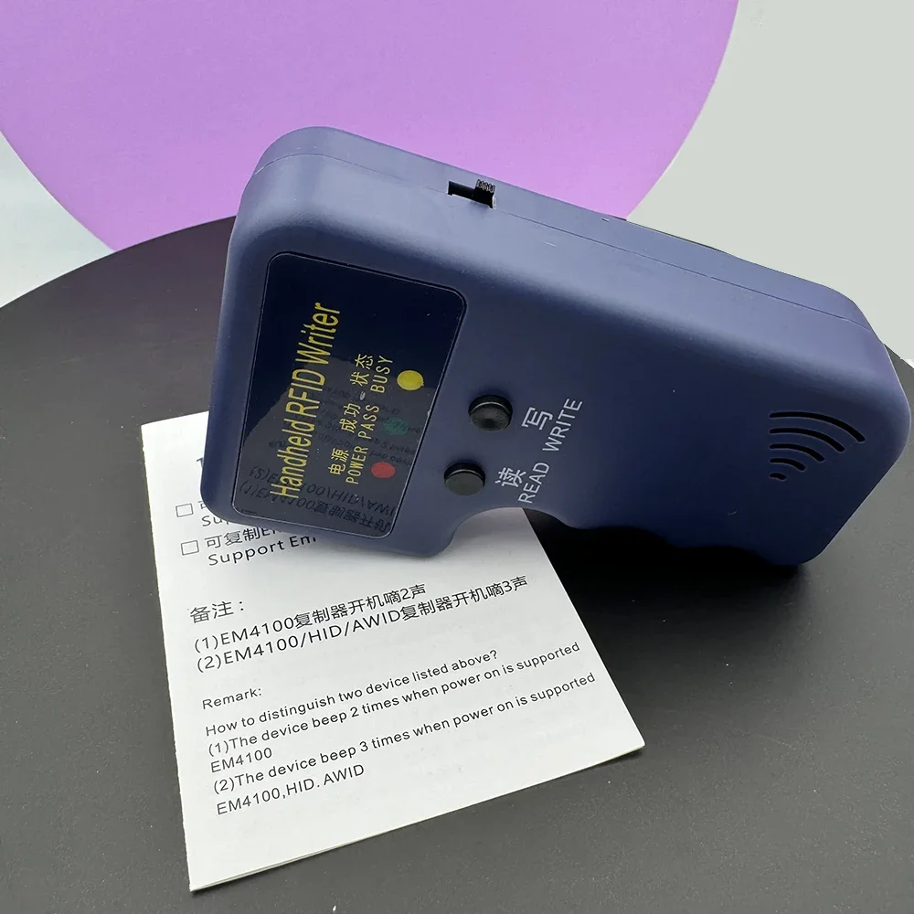 Фото Ручная копия 125 кГц EM4305 T5577 RFID смарт-дубликатор копир писатель программатор считыватель 5 шт. перезаписываемые карты №1