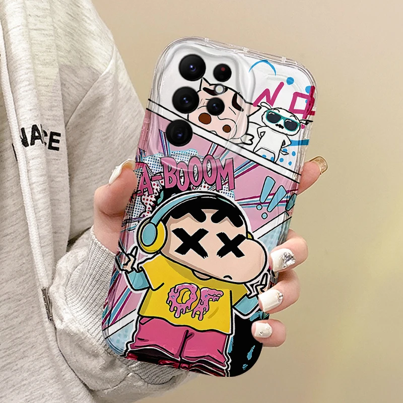 Новый мультяшный чехол C-Crayon Shin-chan для Samsung Galaxy A35 A34 A33 A32 A24 A23 A22 A13 A12 M55 M54 M35 M14 мягкий