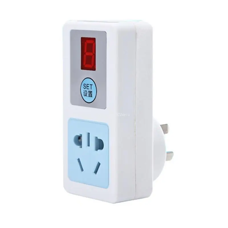 

Plug Timer Digital Timer Plug Socket Electrical for TIME Plug 220V 9 Hours Outlet Timer LCD Display for Indoor Lights Xm