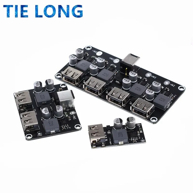 USB QC3.0 QC2.0 DC-DC понижающий преобразователь модуль зарядки 6-32 В 9 12 24 печатная плата