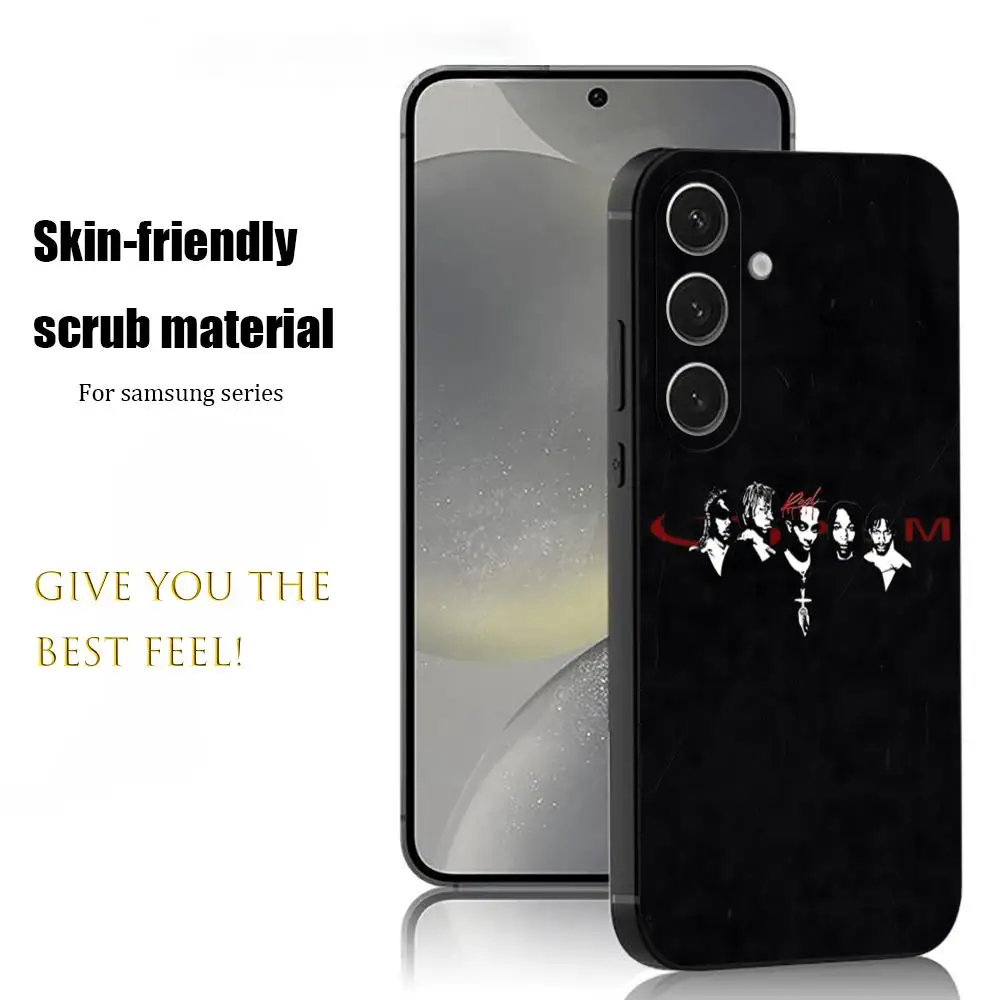 Фото Модный чехол для телефона P-Playboi Carti для Samsung Galaxy S26 S25 S24 S23 S22 S21 Plus Ultra Note20, мягкий черный №1