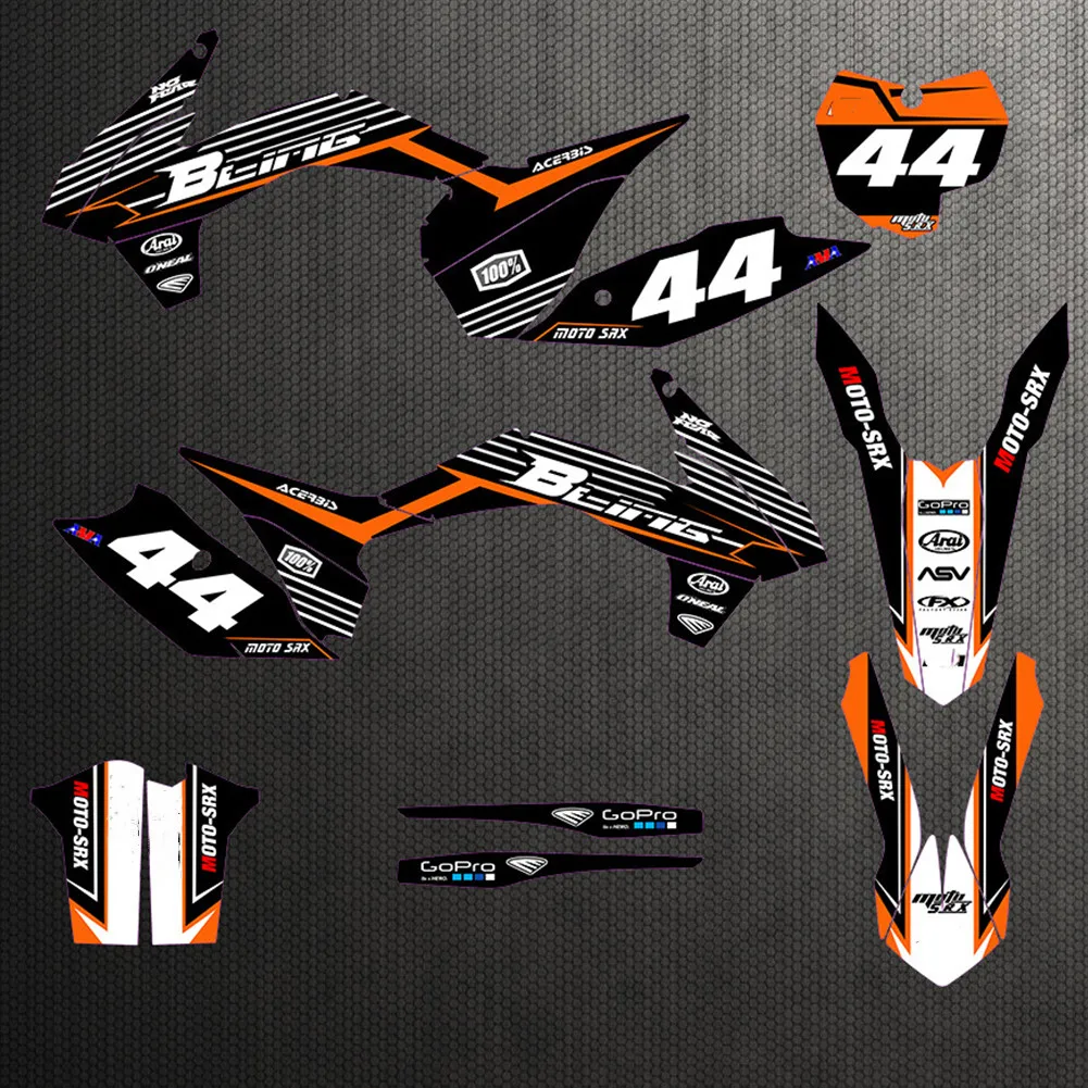 Для KTM SX SXF XC 2013 2014 2015 набор графических наклеек для EXC EXCF XCW 125 150 200 250 300 350 450 500 2014-2016 |