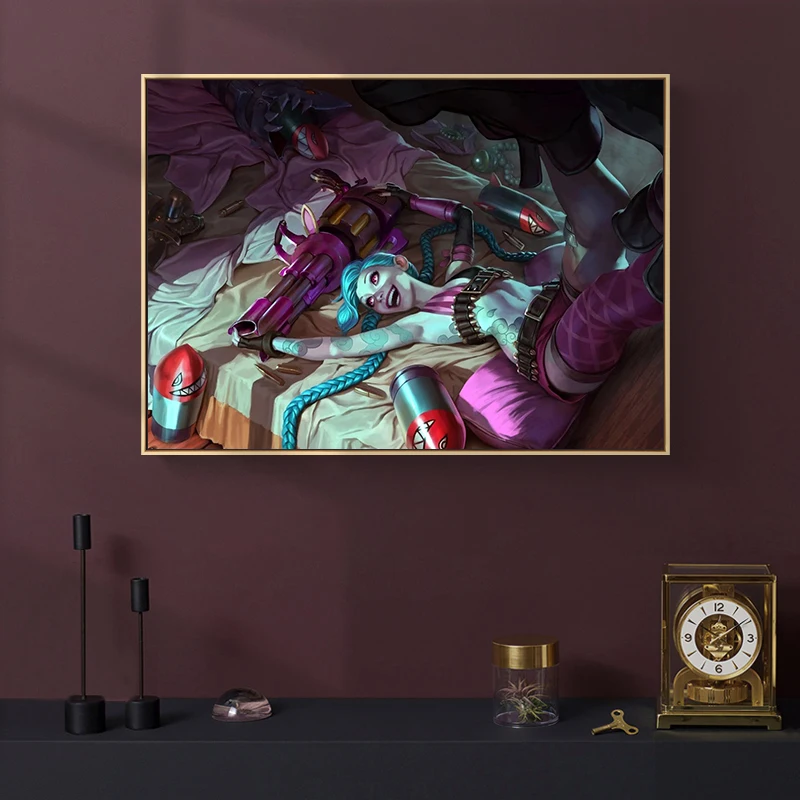 Современный стиль поп-видео игра Легенда лиги с принтом на холсте
