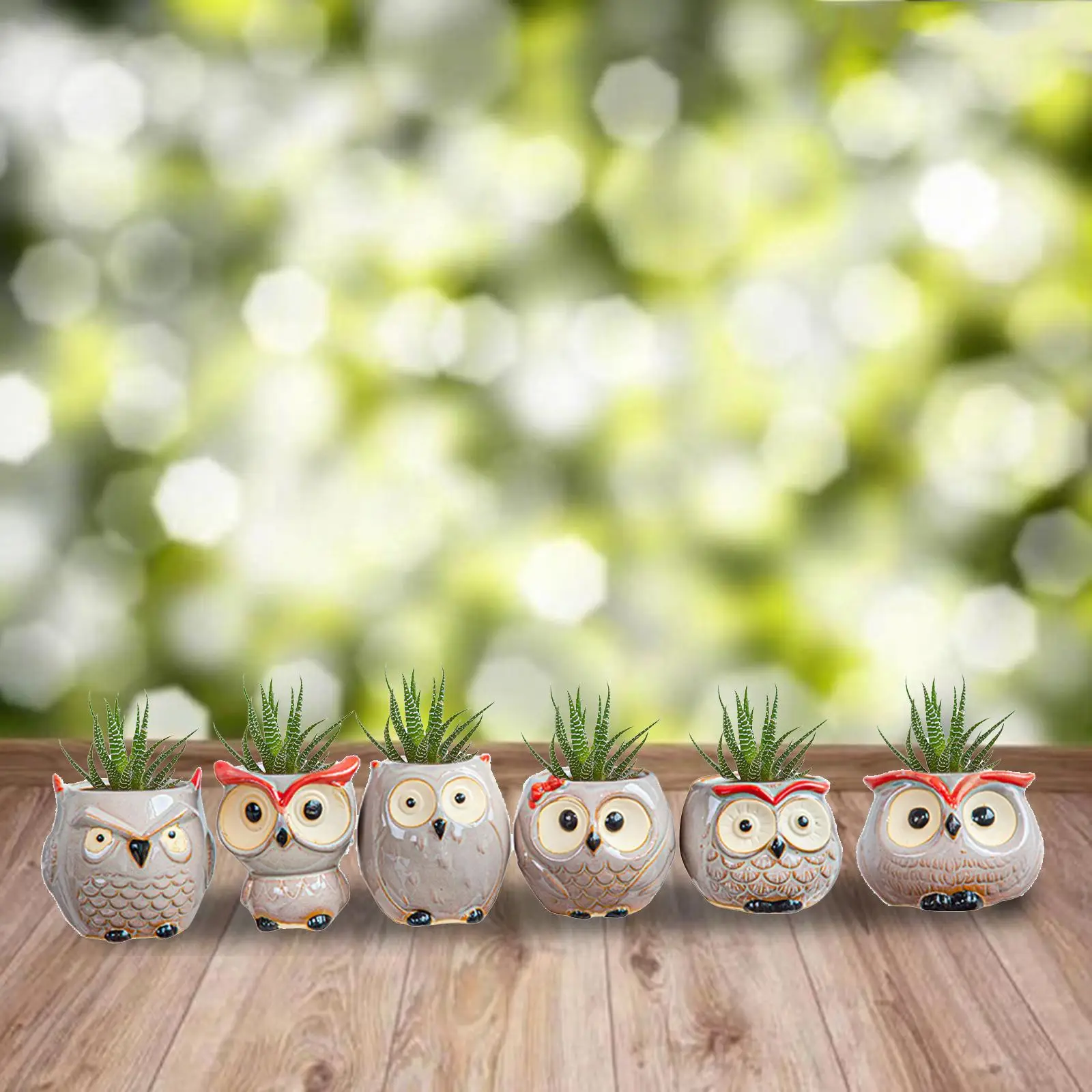 Сова бонсай суккуленты горшок для растений 3D Ваза фарфоровые цветочные горшки