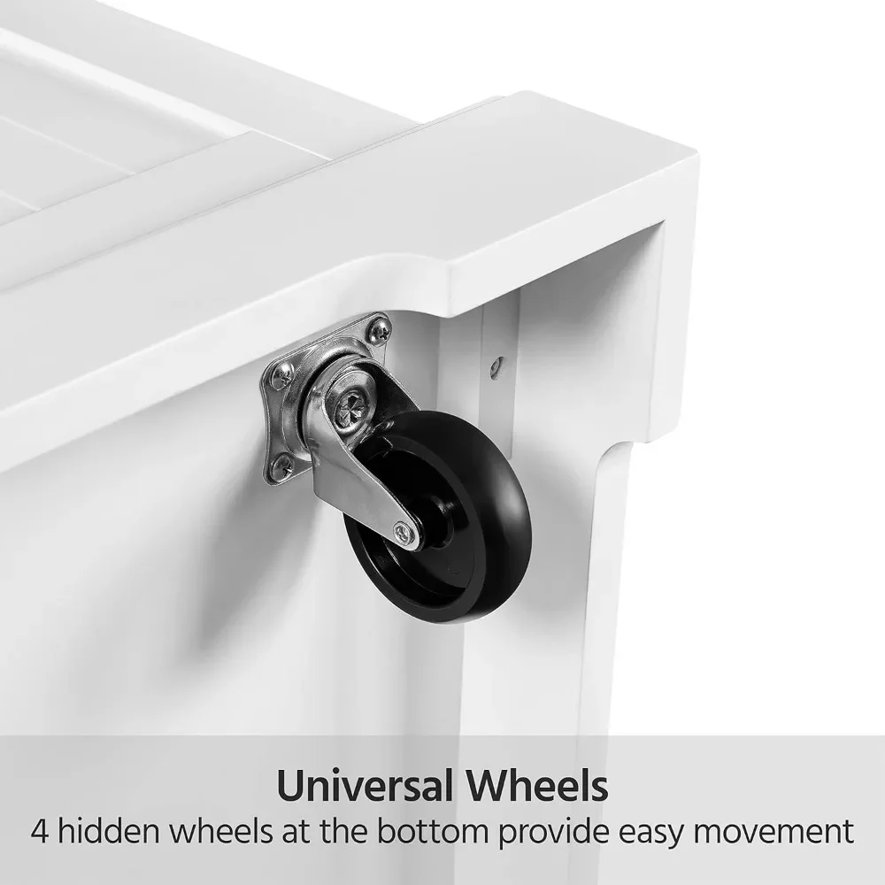 Вращающаяся тележка для кухонного островка с 3 ящиками предмет хранения в кухне