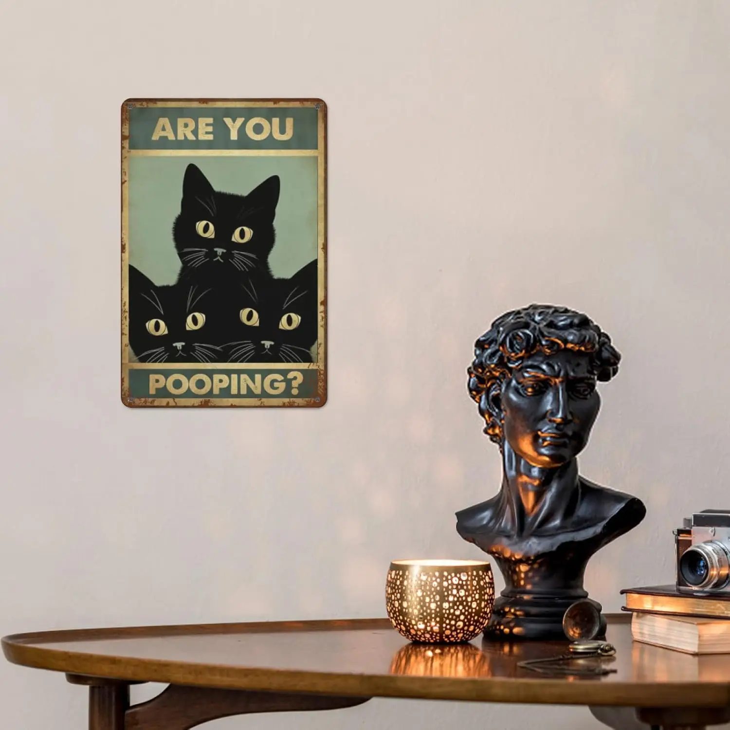 Re You Poopng3 Забавная плита Tn Sgn Wll rt для Grge Br Cffe Pub Coffee Home Broom Decor 8x12 nch