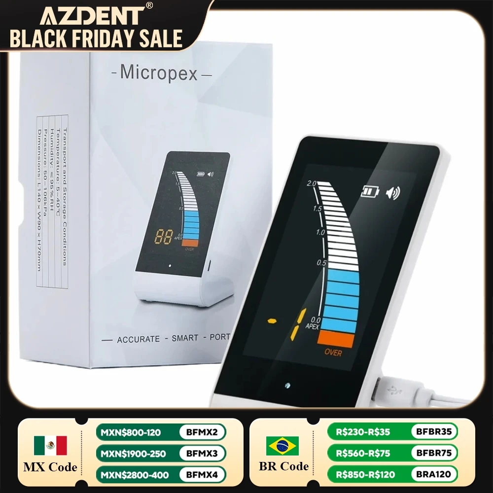 Локатор вершины корневых каналов зубов AZDENT Endo Apex Location умные портативные