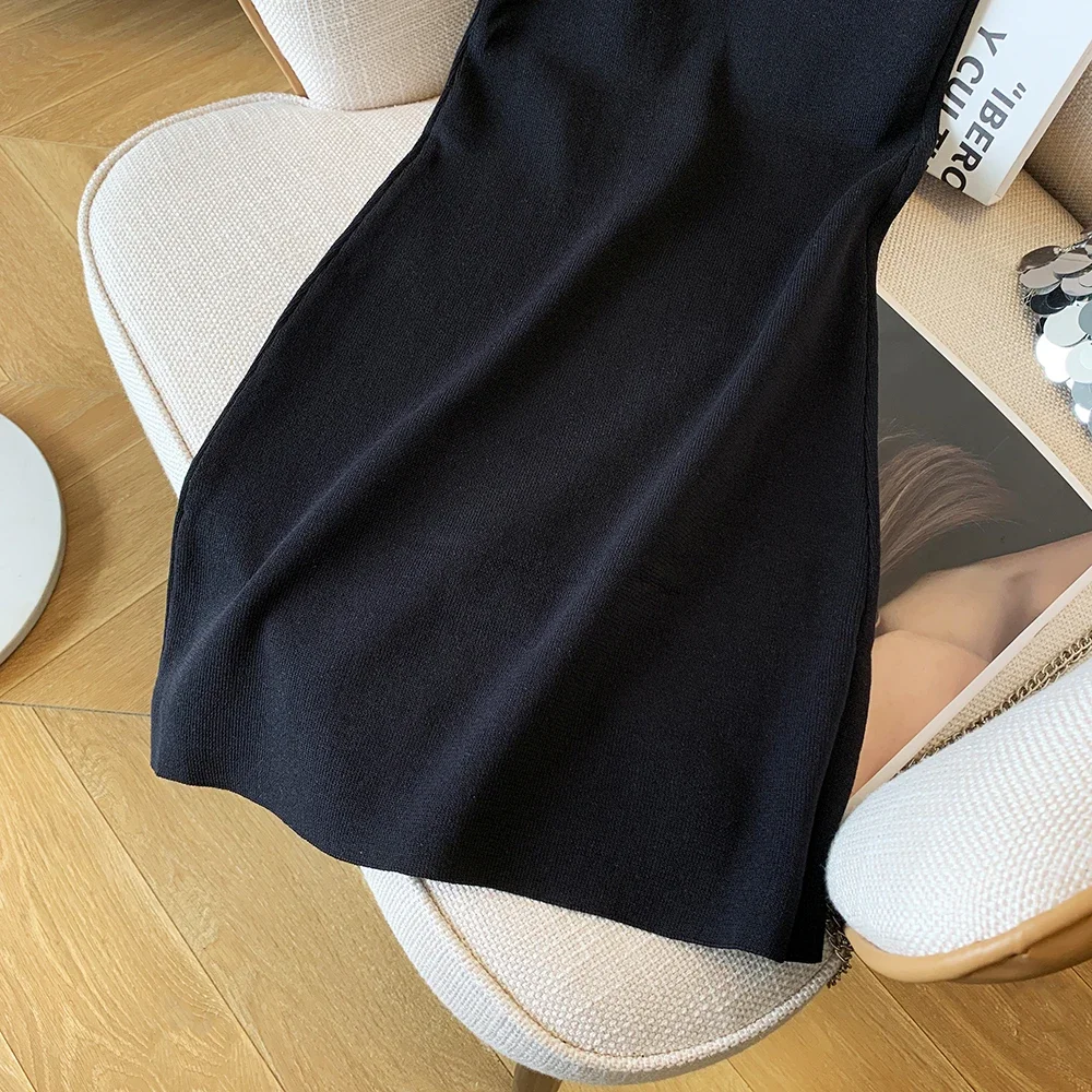 XIBUSANA женское мини-вязаное платье Saarafan без рукавов сексуальный клубный стиль